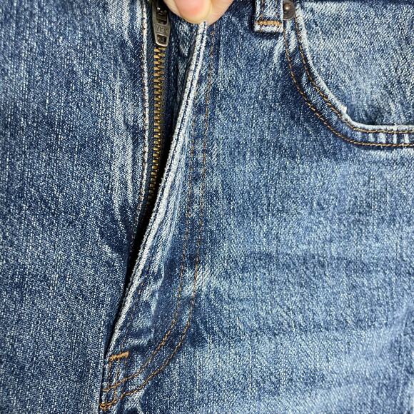 Reformation Palermo Destroyed  High Rise Straight Leg Jeans Cotton Women's 24 - Picture 4 of 11